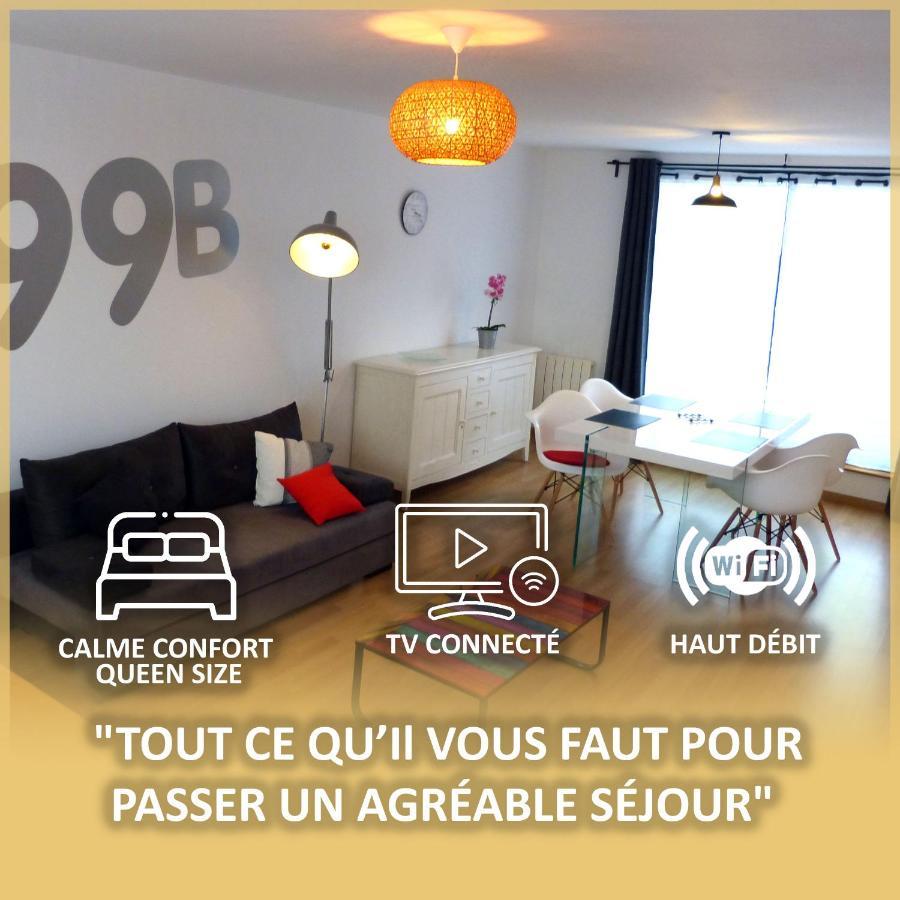 Le 99B Modern Apartment Queen Size Bed Connected Tv Hallennes-lez-Haubourdin エクステリア 写真